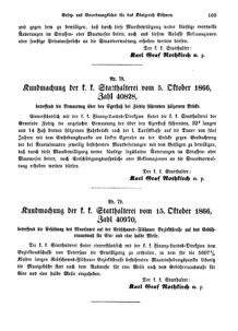 Gesetz-und Verordnungsblatt für das Königreich Böhmen 18661124 Seite: 3