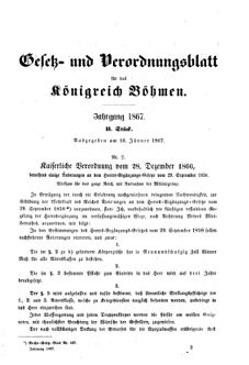 Gesetz-und Verordnungsblatt für das Königreich Böhmen 18670116 Seite: 9