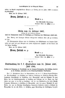 Gesetz-und Verordnungsblatt für das Königreich Böhmen 18670304 Seite: 13