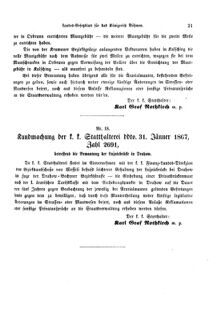 Gesetz-und Verordnungsblatt für das Königreich Böhmen 18670304 Seite: 15