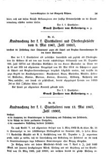 Gesetz-und Verordnungsblatt für das Königreich Böhmen 18670531 Seite: 5