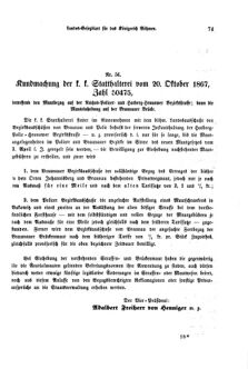 Gesetz-und Verordnungsblatt für das Königreich Böhmen 18671123 Seite: 3