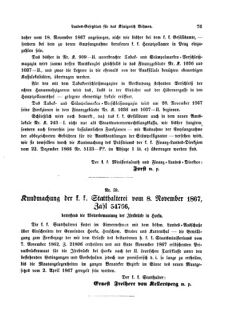 Gesetz-und Verordnungsblatt für das Königreich Böhmen 18671123 Seite: 7