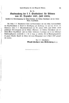 Gesetz-und Verordnungsblatt für das Königreich Böhmen 18680122 Seite: 5