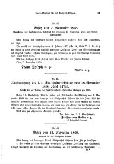 Gesetz-und Verordnungsblatt für das Königreich Böhmen 18681216 Seite: 3