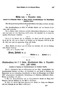 Gesetz-und Verordnungsblatt für das Königreich Böhmen 18690103 Seite: 3