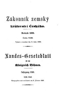 Gesetz-und Verordnungsblatt für das Königreich Böhmen 18690108 Seite: 29