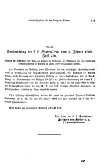 Gesetz-und Verordnungsblatt für das Königreich Böhmen 18690108 Seite: 31