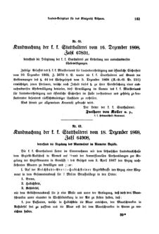 Gesetz-und Verordnungsblatt für das Königreich Böhmen 18690123 Seite: 3