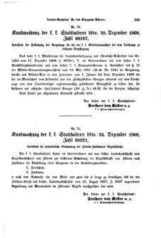 Gesetz-und Verordnungsblatt für das Königreich Böhmen 18690123 Seite: 7