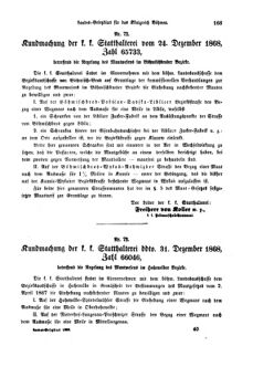 Gesetz-und Verordnungsblatt für das Königreich Böhmen 18690123 Seite: 9