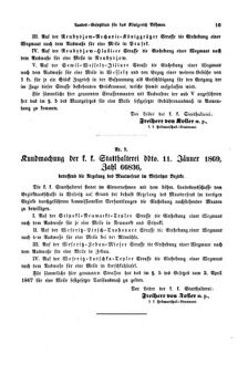 Gesetz-und Verordnungsblatt für das Königreich Böhmen 18690211 Seite: 7