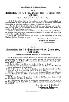 Gesetz-und Verordnungsblatt für das Königreich Böhmen 18690216 Seite: 7