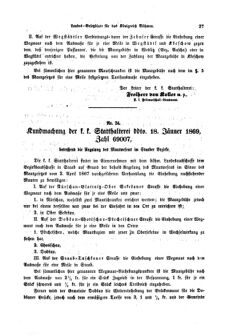 Gesetz-und Verordnungsblatt für das Königreich Böhmen 18690227 Seite: 5