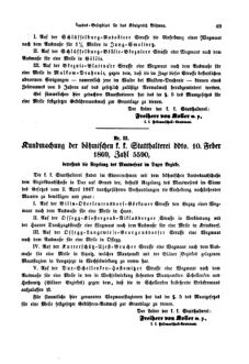 Gesetz-und Verordnungsblatt für das Königreich Böhmen 18690406 Seite: 5