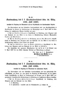 Gesetz-und Verordnungsblatt für das Königreich Böhmen 18690410 Seite: 11