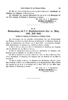 Gesetz-und Verordnungsblatt für das Königreich Böhmen 18690410 Seite: 7