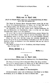 Gesetz-und Verordnungsblatt für das Königreich Böhmen 18690503 Seite: 3