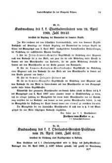 Gesetz-und Verordnungsblatt für das Königreich Böhmen 18690530 Seite: 3