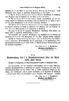 Gesetz-und Verordnungsblatt für das Königreich Böhmen 18690530 Seite: 7