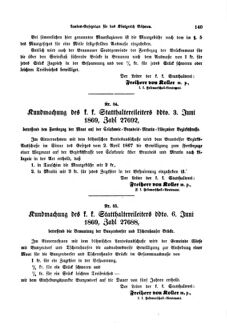 Gesetz-und Verordnungsblatt für das Königreich Böhmen 18690703 Seite: 5