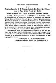 Gesetz-und Verordnungsblatt für das Königreich Böhmen 18690703 Seite: 7