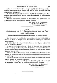 Gesetz-und Verordnungsblatt für das Königreich Böhmen 18690716 Seite: 7