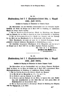 Gesetz-und Verordnungsblatt für das Königreich Böhmen 18690819 Seite: 3