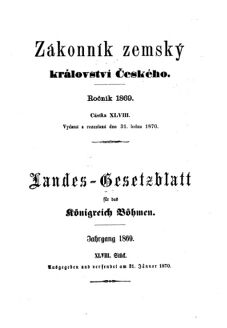 Gesetz-und Verordnungsblatt für das Königreich Böhmen 18700131 Seite: 5