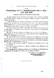 Gesetz-und Verordnungsblatt für das Königreich Böhmen 18700411 Seite: 27