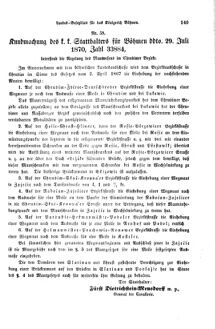 Gesetz-und Verordnungsblatt für das Königreich Böhmen 18700818 Seite: 5