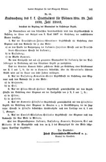 Gesetz-und Verordnungsblatt für das Königreich Böhmen 18700818 Seite: 7