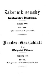 Gesetz-und Verordnungsblatt für das Königreich Böhmen