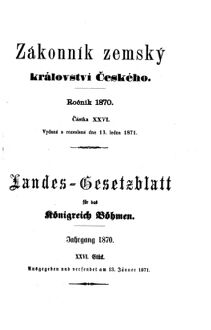 Gesetz-und Verordnungsblatt für das Königreich Böhmen