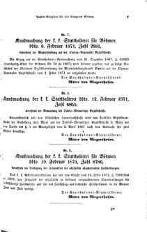 Gesetz-und Verordnungsblatt für das Königreich Böhmen 18710324 Seite: 3