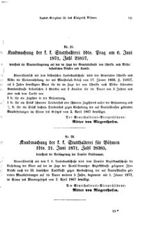 Gesetz-und Verordnungsblatt für das Königreich Böhmen 18710710 Seite: 3