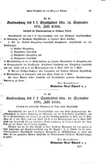 Gesetz-und Verordnungsblatt für das Königreich Böhmen 18710930 Seite: 3