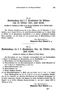 Gesetz-und Verordnungsblatt für das Königreich Böhmen 18711204 Seite: 3