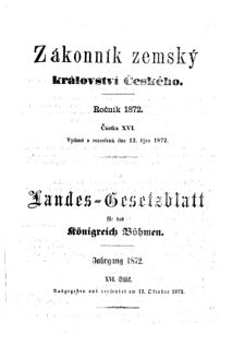 Gesetz-und Verordnungsblatt für das Königreich Böhmen