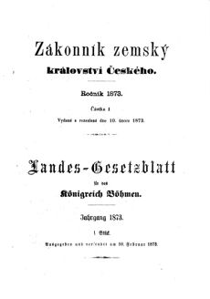 Gesetz-und Verordnungsblatt für das Königreich Böhmen