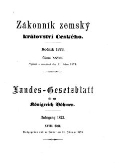 Gesetz-und Verordnungsblatt für das Königreich Böhmen