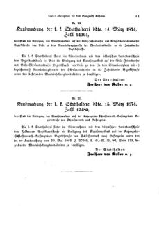 Gesetz-und Verordnungsblatt für das Königreich Böhmen 18740425 Seite: 15