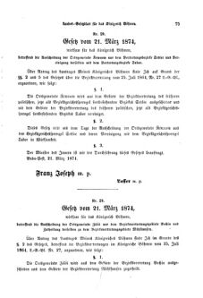 Gesetz-und Verordnungsblatt für das Königreich Böhmen 18740511 Seite: 5