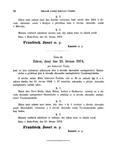 Gesetz-und Verordnungsblatt für das Königreich Böhmen 18740511 Seite: 6