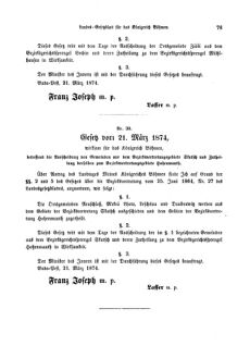 Gesetz-und Verordnungsblatt für das Königreich Böhmen 18740511 Seite: 7