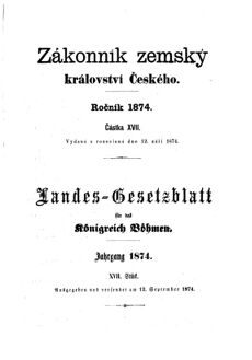 Gesetz-und Verordnungsblatt für das Königreich Böhmen