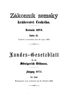 Gesetz-und Verordnungsblatt für das Königreich Böhmen