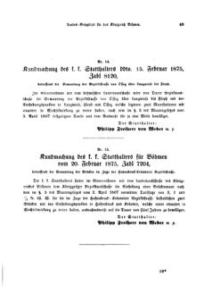 Gesetz-und Verordnungsblatt für das Königreich Böhmen 18750330 Seite: 3