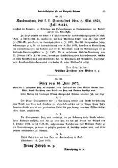 Gesetz-und Verordnungsblatt für das Königreich Böhmen 18750707 Seite: 7