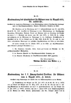 Gesetz-und Verordnungsblatt für das Königreich Böhmen 18750911 Seite: 9